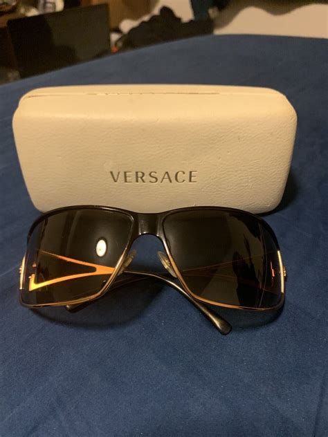 versace 2040 1166|Versace 2040 1166/13, gold black sunglasses, metal frames new .